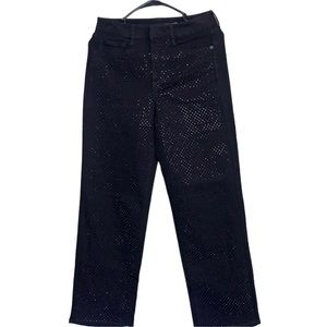 Women’s, INC Denim, Size 2/26, Black with Rhinestone Embellishment.